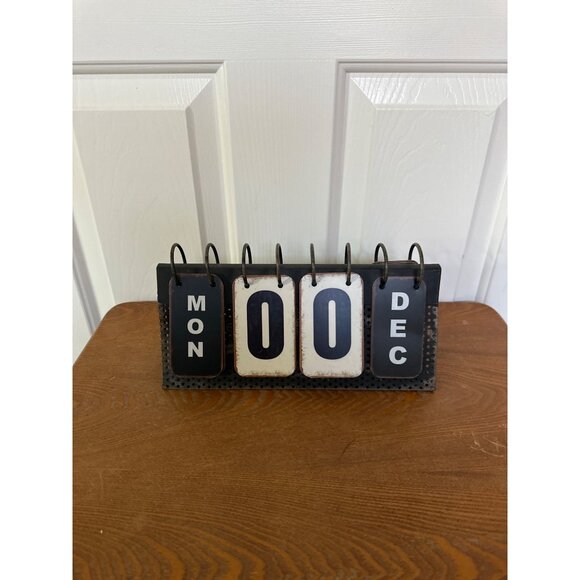 Vintage-Inspired Flip Perpetual Calendar By Kirklands - Picture 4 of 6